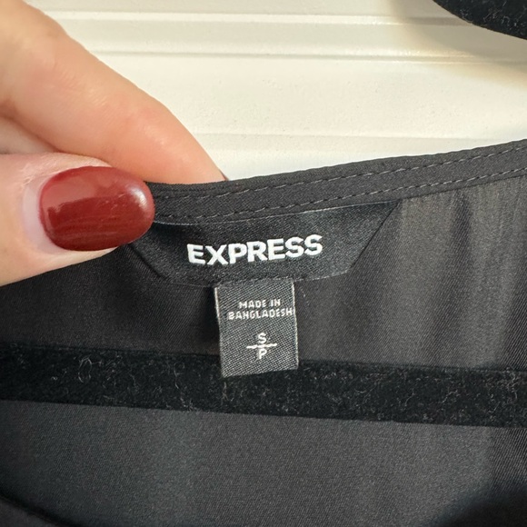 Express Black Long Sleeve Blouse - Picture 4 of 4